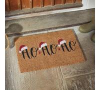 Marco Paul Christmas Coir door mats | Durable Door Mats Indoor and Outdoor | 100% Natural Coir Weather Resistant Eco-friendly Entrance front door mat | welcome mat for Christmas Decoration (Ho Ho Ho!)