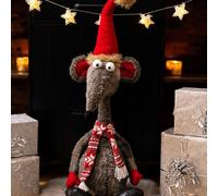 Marco Paul Christmas Decorations 67cm Rat-A-Louis Christmas Rat Plush Christmas Decorations Indoor Xmas Novelty Rodent Animal Figurine Xmas Decorations For Indoors Christmas Teddies Plushies