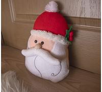 Marco Paul Christmas Decorations Door Stop Santa Claus - Heavy Sequin Fabric Eye-Catching Weighted Door Stopper Novelty Door Stops Xmas Decor Fabric Door Stopper for Bedroom, Kids Room, Livingroom
