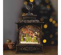 Marco Paul Christmas Decorations - Traditional Christmas Lantern Snow Globes Durable Light up snowglobes for Adults Ornaments for Christmas House Decorations (Flying Sleigh)