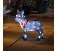 Marco Paul ® Christmas Garden Decor Light Up Nativity Donkey Inlit Battery Light Outdoor Decorations Nativity Scene Christmas Decoration Home Decor Pre-lit Xmas Decorations Battery Indoor Ornament