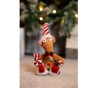 Marco Paul Christmas Remi Rat - Gingerbread Rat Ornament Christmas Decorations Indoor Xmas Table Decorations Xmas Stockings Small Plush decoration