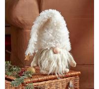 Marco Paul Christmas Super Furry Gonk Ornament - 28cm Snow Plush Santa Figure - Festive Fabric Xmas Decoration & Novelty Winter Ornament for Indoor Home Décor and Seasonal Displays