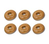 Marco Paul Chrome Radiator Pipe Collars 15mm Pipe Hole Collars Cover Steel Wall Tap Plate Concealing Covers Home Decor DIY (Three Oak)