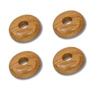 Marco Paul Chrome Radiator Pipe Collars 15mm Pipe Hole Collars Cover Steel Wall Tap Plate Concealing Covers Home Decor DIY (Two Oak)