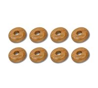 Marco Paul Chrome Radiator Pipe Collars 15mm Pipe Hole Collars Cover Steel Wall Tap Plate Concealing Covers Home Decor DIY (Four Oak)
