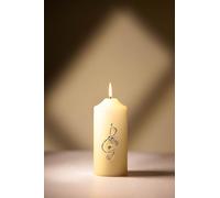 Marco Paul Church Pillar Candles Long Burning of 60 Hours with Music Note Candle Pin 16cm Tall Candle Scented Church Candles Large Dripless Candles for Wedding Party Christmas Gifts Home Decoration
