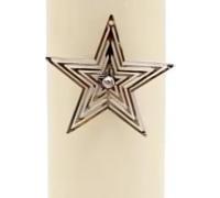 Marco Paul Church Pillar Candles Long Burning with Star Candle Pin 16cm Tall Candle Scented Church Candles Large Dripless Candlestick for Wedding Party Gift Christmas Gifts Home Decoration