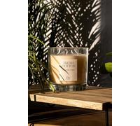 Marco Paul Cotton Fresh 3 Wick Large Candle Scented Triple Wick Candle in Off-White Marco Paul Off-White