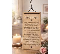 Marco Paul 'dear Mum' Hanging Wooden Plaque