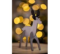Marco Paul DIY Reindeer Christmas Decorations - 3D Handmade Wooden Calf Reindeer Ornaments - Xmas Deer Ornament For Table Centrepiece, Home Decor, Christmas Eve Box Fillers, Xmas Activities & Crafts