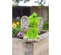 Marco Paul Elephant Garden Ornament With Flocked Moss