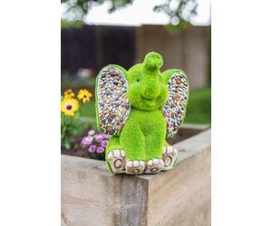 Marco Paul Elephant Garden Ornament With Flocked Moss