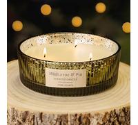 Marco Paul Extra Large 3 Wick Scented Candle Jar - Luxury Mistletoe & Fir Scent Candle - Long Burning Festive Candles Gift for Women - Home Fragrance Gift Sets Christmas Candles Presents for Mum