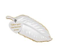 Marco Paul Feather Hanging Decoration - Personalised Style Ceramic Keepsake with Ribbon and Heart Charm - White Feather Ornament for Tree, Home Décor or Thoughtful Gift with Meaningful Quote