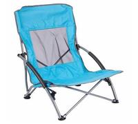 Marco Paul Folding Beach Chair Low Lightweight Portable for Adults Foldable Beach Seat Camping Chair Festival Picnic Deck Chair Outdoor Collapsible Mesh Back Padded Armrests Supports (1)