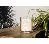 Marco Paul Interiors Marco Paul Diffuser and Candle Gift Sets Cotton Cedarwood Vanilla Amber Candle Sets Gifts Home Decor Gifts for The House Scented Candles (Fresh Cotton, Medium 30H Candle)