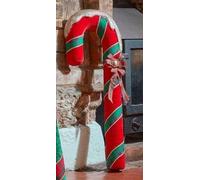 Marco Paul Giant Candy Cane Christmas Ornament- 35cm Large Freestanding Plush Candy Sticks Ornament Red & Green Xmas Decoration - Christmas Decoration for Home Decor, Xmas Decorations & Gift Idea