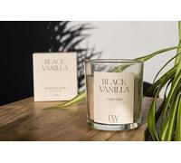 Marco Paul Glass Black Vanilla Jar Candle Strong Scented Candle Home Fragrance in Beige Marco Paul Beige