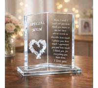 Marco Paul Glass Book Plaque - Mum
