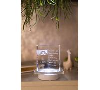 Marco Paul Glass Book Plaque With LED Light in Clear Marco Paul Clear