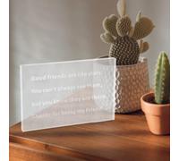 Marco Paul Glass Plaque - Friendship Quote