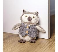 Marco Paul Grey Owl Door Stop Animal - Novelty Doorstop Weighted 1kg Polyester - Unique Design Door Stoppers - Animal Door Stops Indoors Decorative Accessories for Bedroom Livingroom Hall