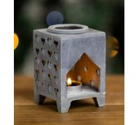 Marco Paul Grey Soapstone Love Heart Wax Melt Burner 11cm Marco Paul Grey