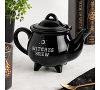 Marco Paul Halloween Decorations Cauldron Teapot Gothic Gifts for Women | Halloween Table Decorations, Witches Cauldron, Witchy Decor, Halloween Kitchenware, Ceramic Tea Pot, Gothic Homeware Gift Set