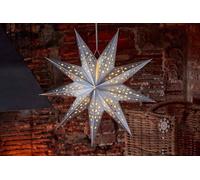 Marco Paul Hanging LED Silver Origami Star Christmas Decoration | Size: 50 cm x 50 cm Marco Paul Silver 50 cm x 50 cm