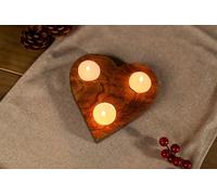 Marco Paul Wooden Heart Tealight Holder table centerpiece tealight included candle holder wooden love heart holder