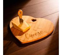 Marco Paul Heart Shaped Wooden Cheese Board Cutting Board Rustic Serving Platter Kitchen Serving Tray for Cheese, Crackers, Meat, Snacks Charcuterie Board Serving Platter