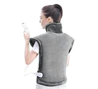 Marco Paul Heated Neck and Shoulder Heat Pad Large 79cm Large Electric Heating Pad with Waist Strap Fast Heating 4 Temperature Settings Timer Heat Pads for Back Pain Relief, Shoulders, Arms & Neck