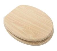 Marco Paul Heavy Duty Black Glitter Wooden Toilet Seat 18" Strong MDF Oval Toilet Seat with Hinges Universal Fit Toilet Seats for Busy Homes Office Ensuites Replacement Loo Seats