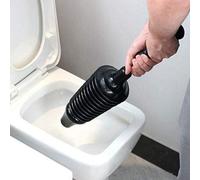 Marco Paul Heavy Duty Black Toilet Plunger - Flexible Pvc Plastic High-Pressure Drain Unblocker