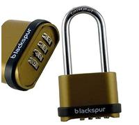 Marco Paul Heavy Duty Metal 4 Digit Combination Padlock Security Code Lock for Garden Shed Garage Gate Home Suitcase Warehouse Shutter Tool Box with Long Shackle Weatherproof Metal Padlock