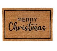 Marco Paul Heavy Duty Outdoor Door Mat Merry Christmas Door Mat 60cm x 40 Natural Coir Entrance Doormat for Front Door Outside Xmas Entrance Outside Door Mats Indoor Christmas Decorations
