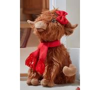 Marco Paul Highland Cow Soft Plush Christmas Decoration in Brown Marco Paul Brown