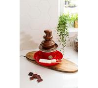 Marco Paul Hot Chocolate Fountain with Fondue Sets, Kitchen Set Including Chocolate Sauce, Drip Tray, Food Tray, Ideal for Halloween Parties with Marshmallows & Sweet Treats