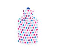 Marco Paul Hot Water Bottle 1.8 Litre Spots Small Hot Water Bottle Neck Warmer Foot Warmer Hand Warmer Heating Pad Hot Water Bottle Cover Animal Hot Water Bottle Hot Water Bottles for Adults