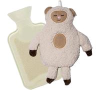 Marco Paul Hot Water Bottle with Sheep Cover, 2L Hot Water Bag for Hot Compress in Cream Marco Paul Cream