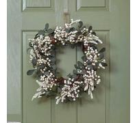 Marco Paul Interiors Artificial hanging wreath Christmas decorations Xmas Christmas Wreath Door Wreath Autumn Wreath Pinecones Christmas Baubles Wreath (60cm Winter Berry)