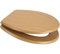 Marco Paul 18" Standard Toilet Seat Universal Adjustable to Fit Most Toilets Oval Seat with Hinges & Parts Bathroom Pine Toilet Seat Quick Release Family Toilet Seat Wooden MDF Pine Toilet Seat (Pine)
