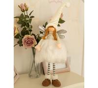 Marco Paul Interiors Novelty Fairy Princess Decorations Eye-Catching Winter Ornaments Fabric Figure Soft Touch Plush Fairies for Indoor Home Decoration Mantel Ornament (Ophelia White Standing Large)