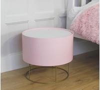 Marco Paul Interiors Pink Stool Storage Ottoman Marco Paul Pink
