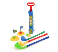 Marco Paul Kids Golf Set with Toy Cart & Clubs - Learning & Coordination Sports Set for Children - Plastic Golf Caddy with Balls, Flags & Holes - Fun Outdoor