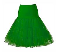 Marco Paul L/XL Green 50's Petticoat Underskirt Retro Vintage Swing 1950's Rockabilly Halloween Costume Cosplay Slip Skirt Petticoats For Under Dress Fancy Dress For Adults Women Men