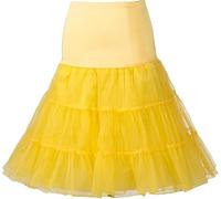 Marco Paul L/XL Yellow 50's Petticoat Underskirt Retro Vintage Swing 1950's Rockabilly Halloween Costume Cosplay Slip Skirt Petticoats For Under Dress Fancy Dress For Adults Women Men