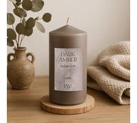 Marco Paul Large 30 Hour Burning Dark Amber Scented Candle in Brown | Size: 20 cm Marco Paul Brown 20 cm