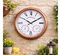 Marco Paul Large 40cm Copper Garden Indoor Outdoor Wall Clock Marco Paul Copper